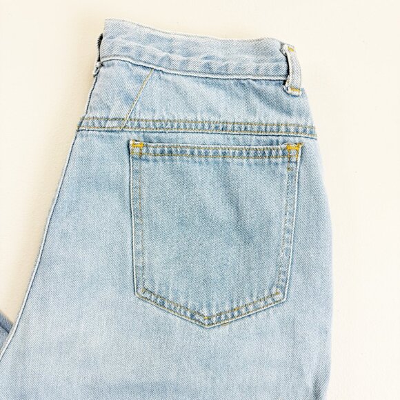 LORIELLE Vintage 80s High Waisted Mom Jeans SZ 11/12 Light Wash Pleated Front - Picture 3 of 10